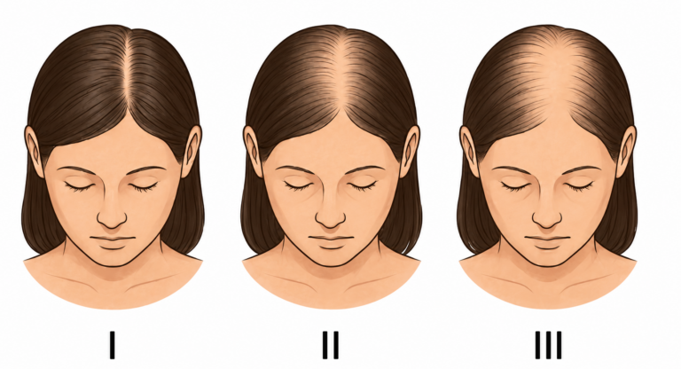 measuring hair loss in women at The Hair Loss Clinic UK